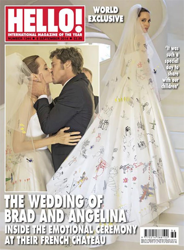 Brad Pitt and Angelina Jolie Wedding Photos Finally Revealed angelina jolie brad pitt wedding 2 Brad Pitt and Angelina Jolie Wedding Photos Finally Revealed