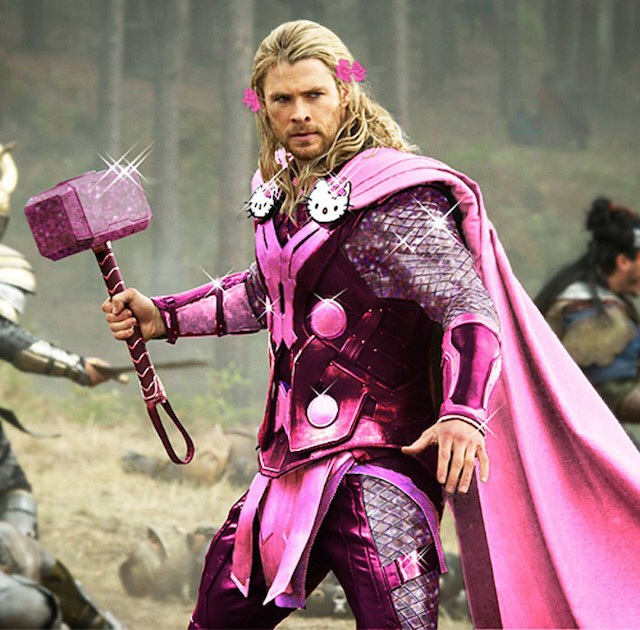 Marvel and DC Superheroes Trade Masculine Costumes For Hello Kitty fied Super Suits image52 Marvel and DC Superheroes Trade Masculine Costumes For Hello Kitty fied Super Suits